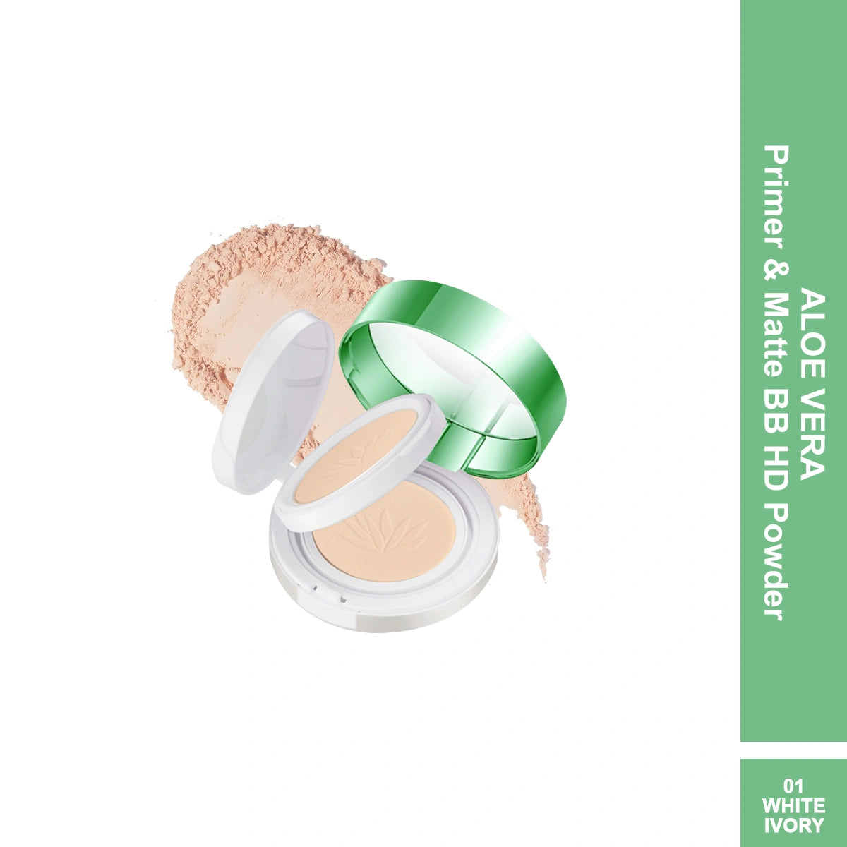 Maliao Primer & Matte BB HD Powder - Aloe Vera Infused for Flawless Matte Finish